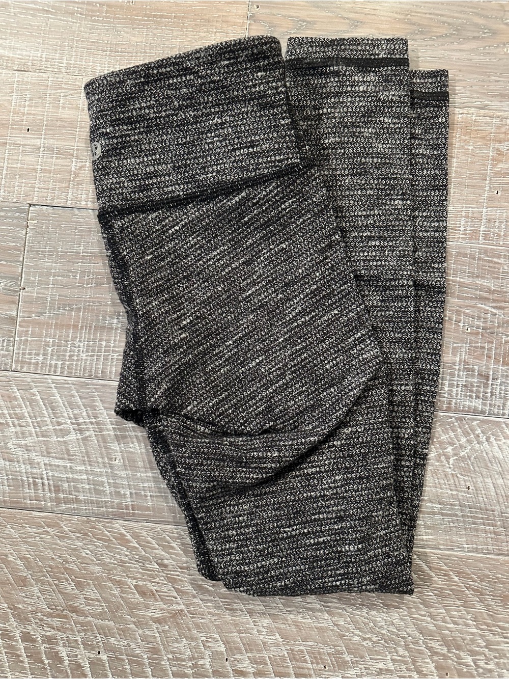 Lululemon Athletica Wunder Under Heathered Black Gray Leggings